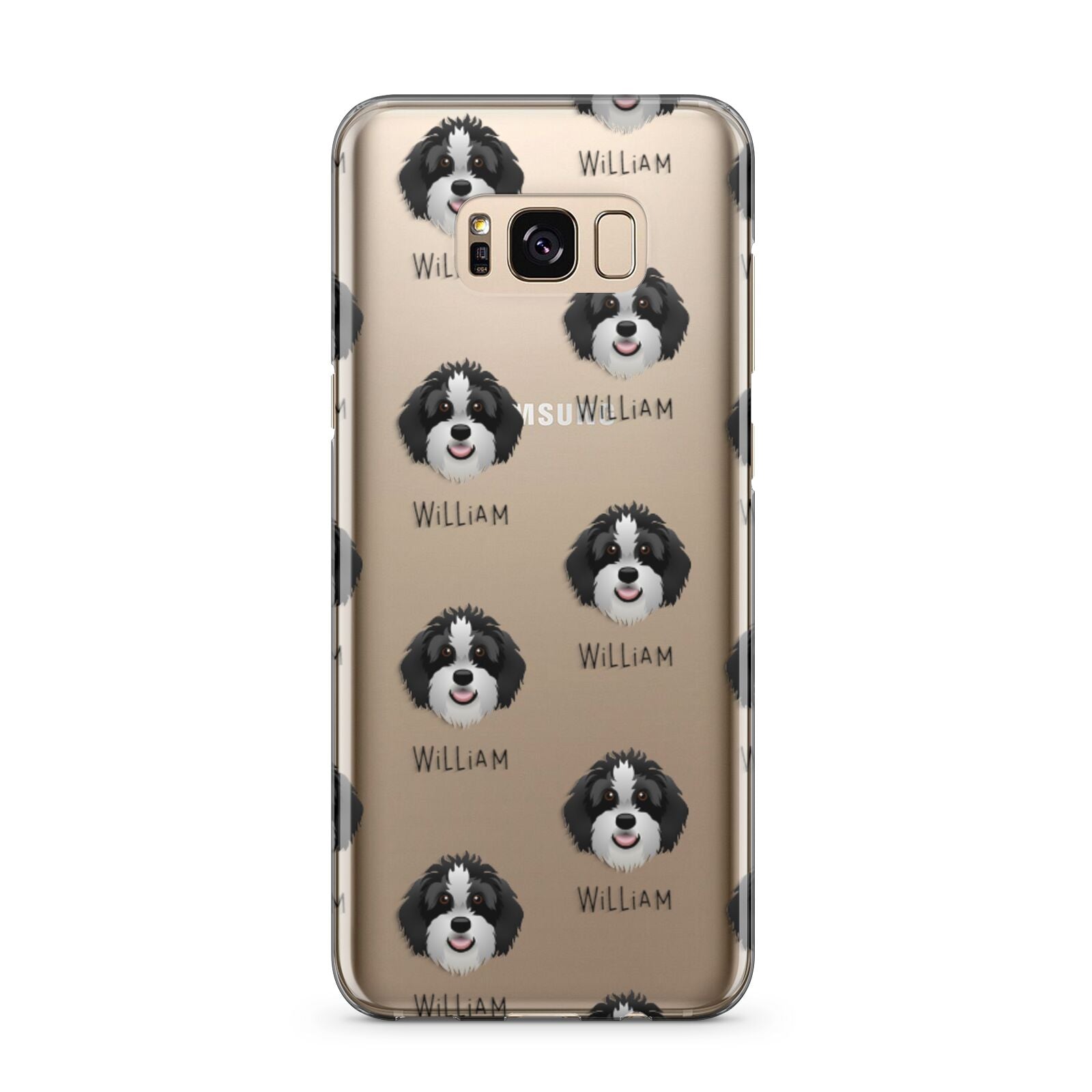 Aussiedoodle Icon with Name Samsung Galaxy S8 Plus Case