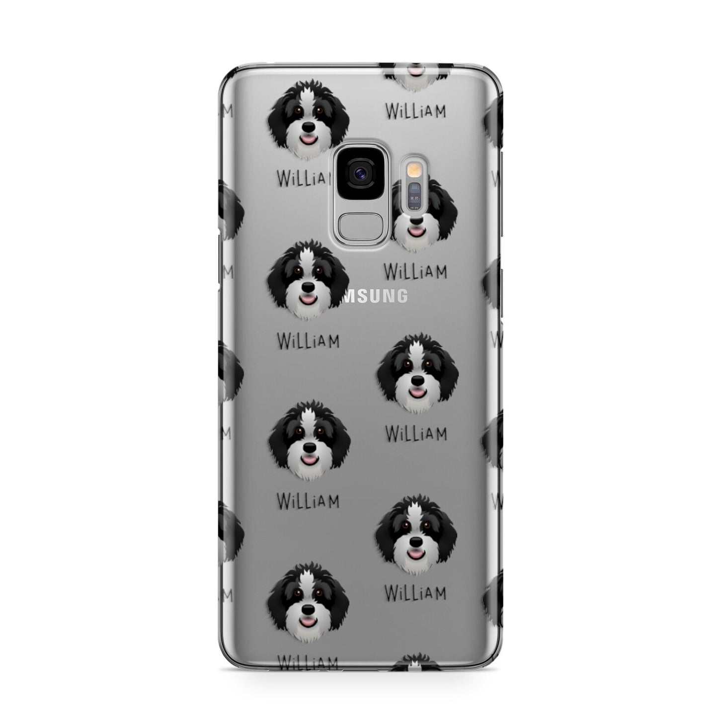 Aussiedoodle Icon with Name Samsung Galaxy S9 Case