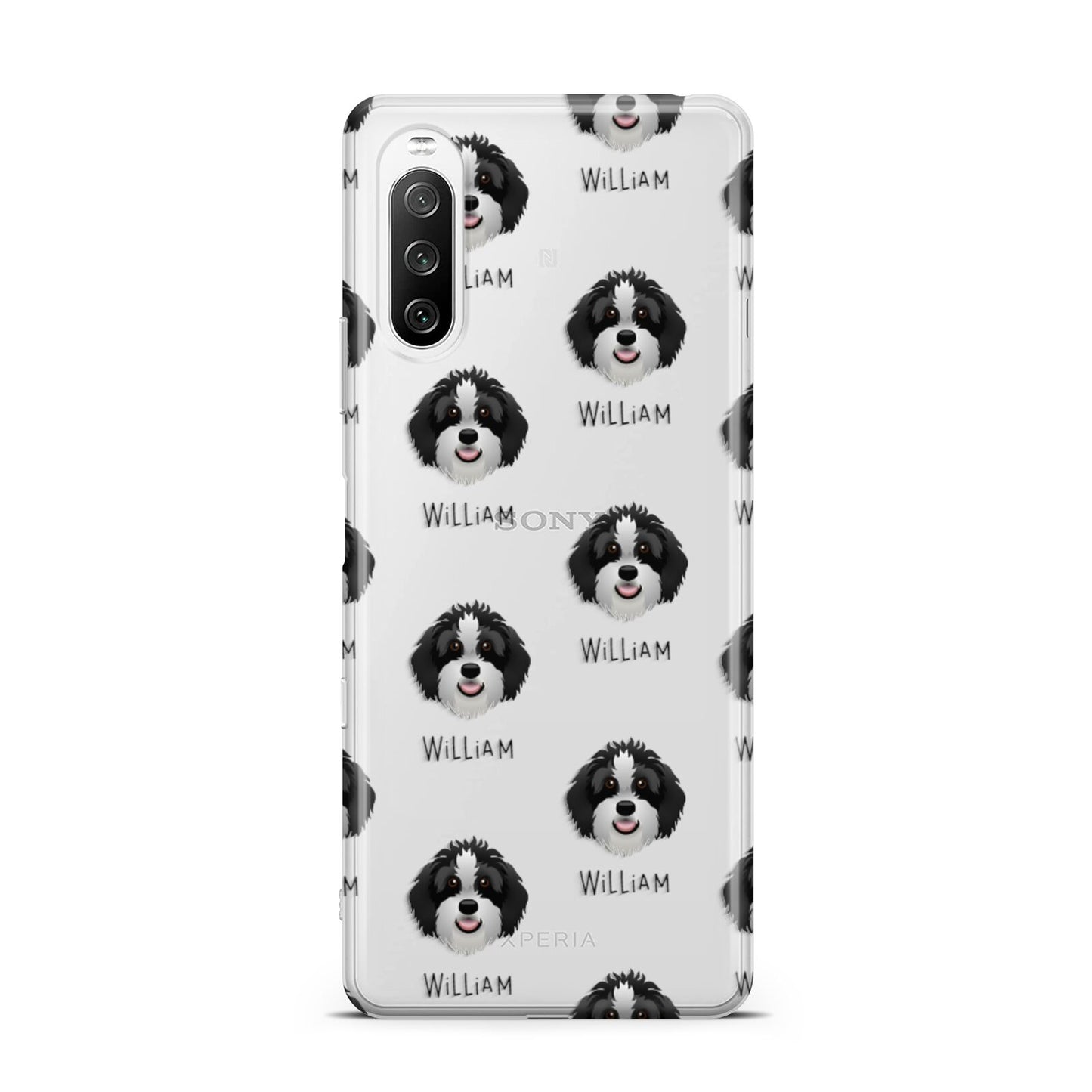 Aussiedoodle Icon with Name Sony Xperia 10 III Case