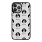 Aussiedoodle Icon with Name iPhone 13 Pro Max Black Impact Case on Silver phone