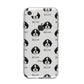 Aussiedoodle Icon with Name iPhone 8 Bumper Case on Silver iPhone