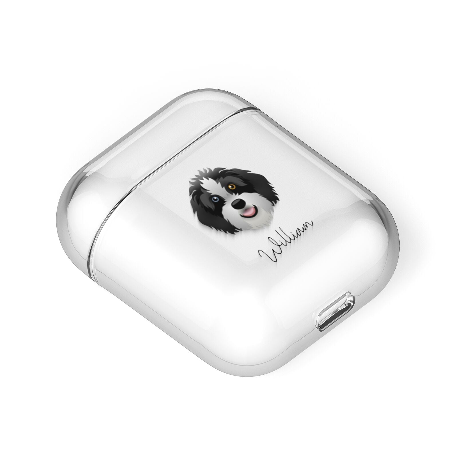 Aussiedoodle Personalised AirPods Case Laid Flat