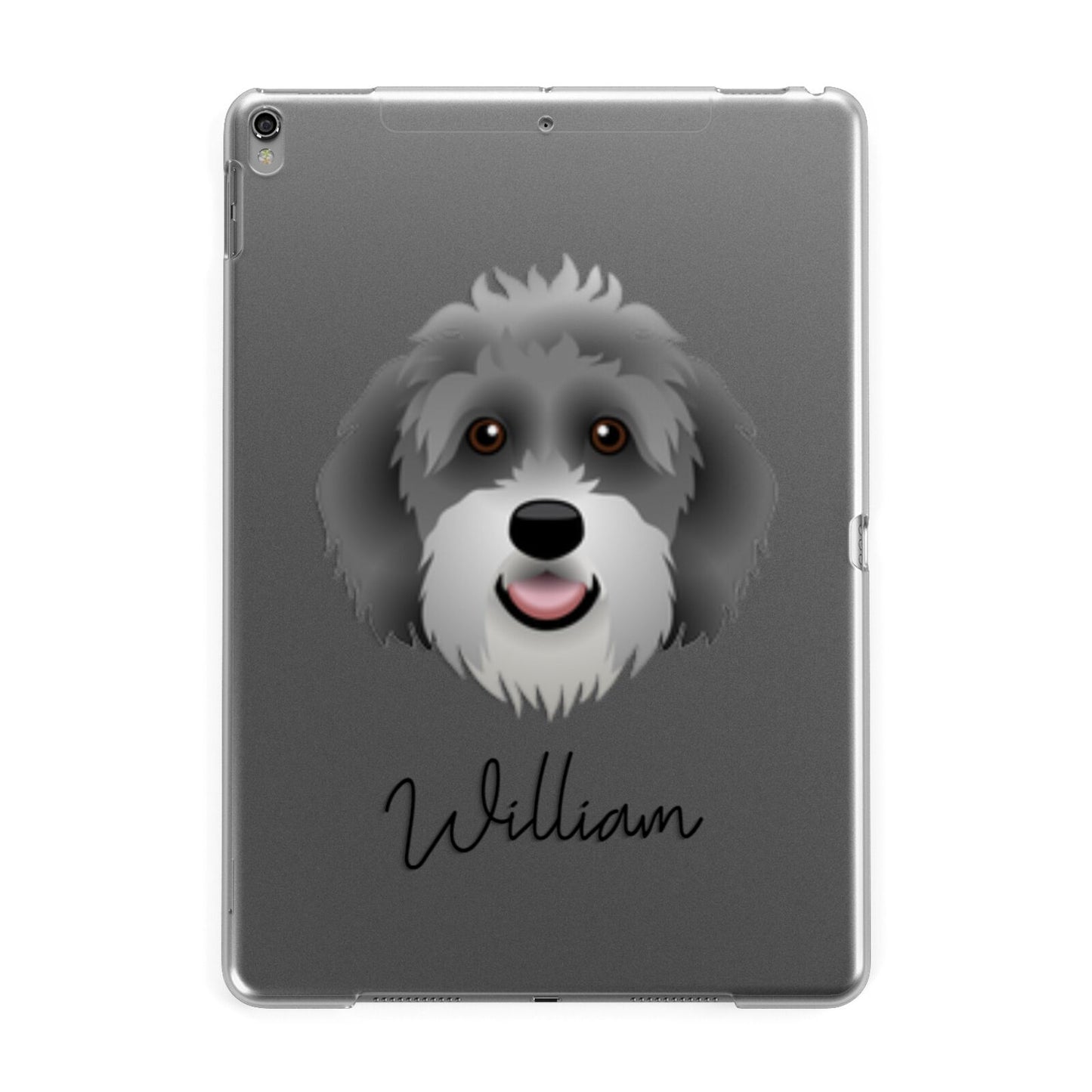 Aussiedoodle Personalised Apple iPad Grey Case