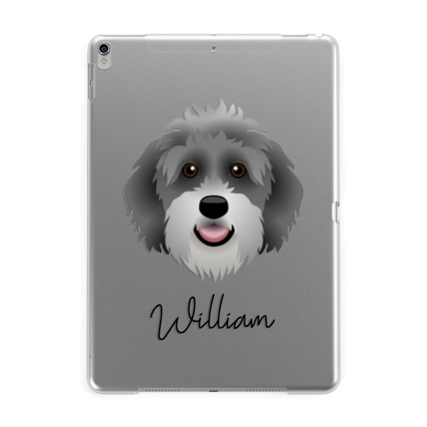 Aussiedoodle Personalised Apple iPad Silver Case