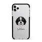 Aussiedoodle Personalised Apple iPhone 11 Pro Max in Silver with Black Impact Case