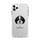 Aussiedoodle Personalised Apple iPhone 11 Pro Max in Silver with White Impact Case