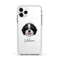 Aussiedoodle Personalised Apple iPhone 11 Pro in Silver with White Impact Case