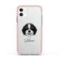 Aussiedoodle Personalised Apple iPhone 11 in White with Pink Impact Case