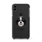 Aussiedoodle Personalised Apple iPhone Xs Max Impact Case Black Edge on Black Phone