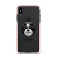 Aussiedoodle Personalised Apple iPhone Xs Max Impact Case Pink Edge on Black Phone