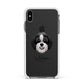 Aussiedoodle Personalised Apple iPhone Xs Max Impact Case White Edge on Black Phone