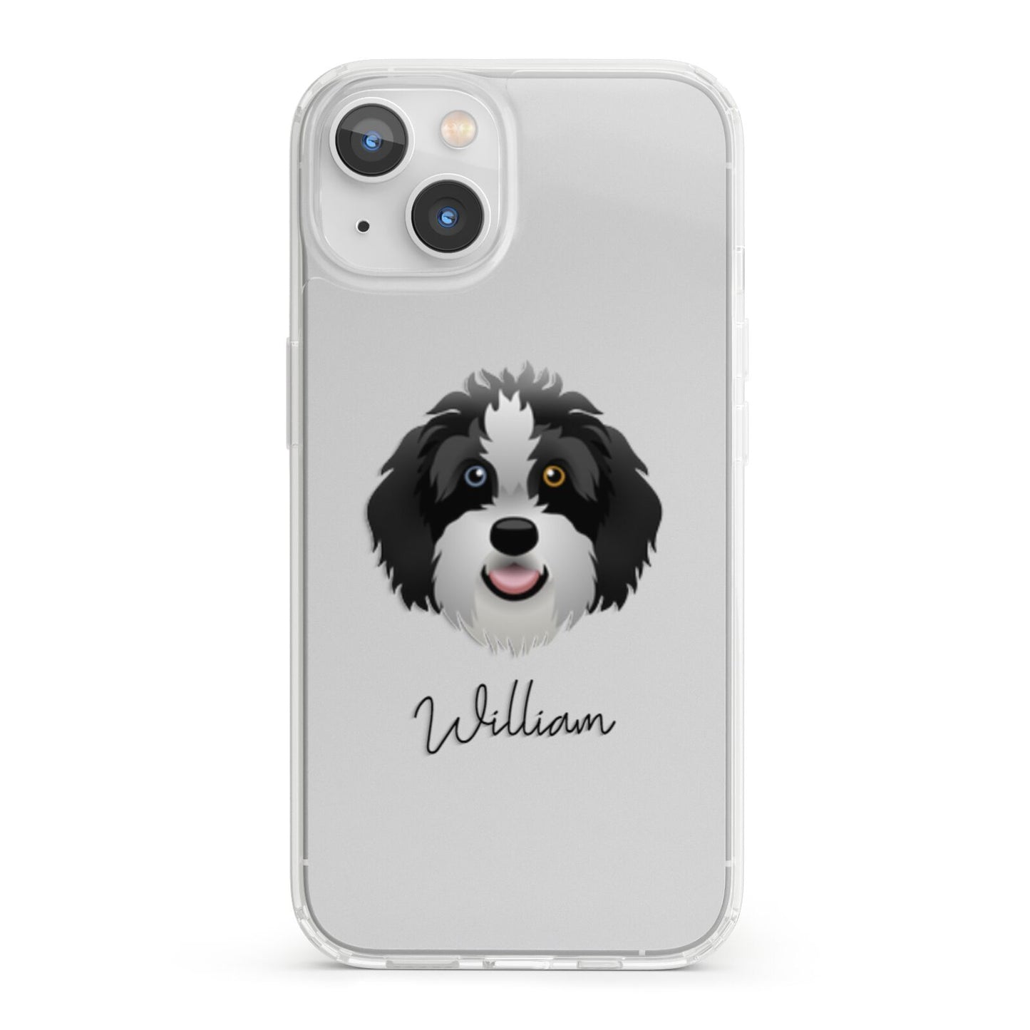 Aussiedoodle Personalised iPhone 13 Clear Bumper Case