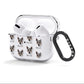 Australian Cattle Dog Icon with Name AirPods Clear Case 3rd Gen Side Image