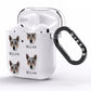 Australian Cattle Dog Icon with Name AirPods Clear Case Side Image