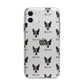 Australian Cattle Dog Icon with Name Apple iPhone 11 in White with Bumper Case