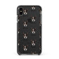 Australian Cattle Dog Icon with Name Apple iPhone Xs Max Impact Case Black Edge on Black Phone