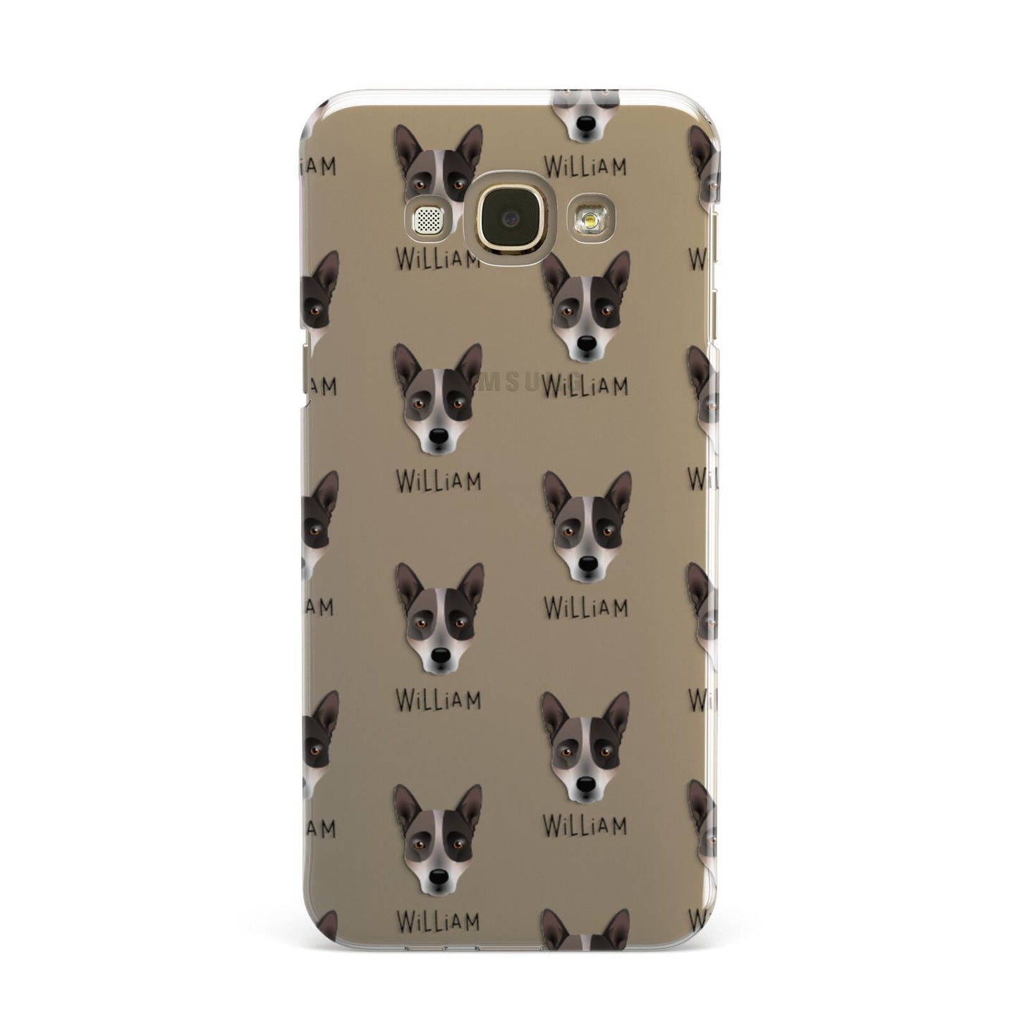 Australian Cattle Dog Icon with Name Samsung Galaxy A8 Case