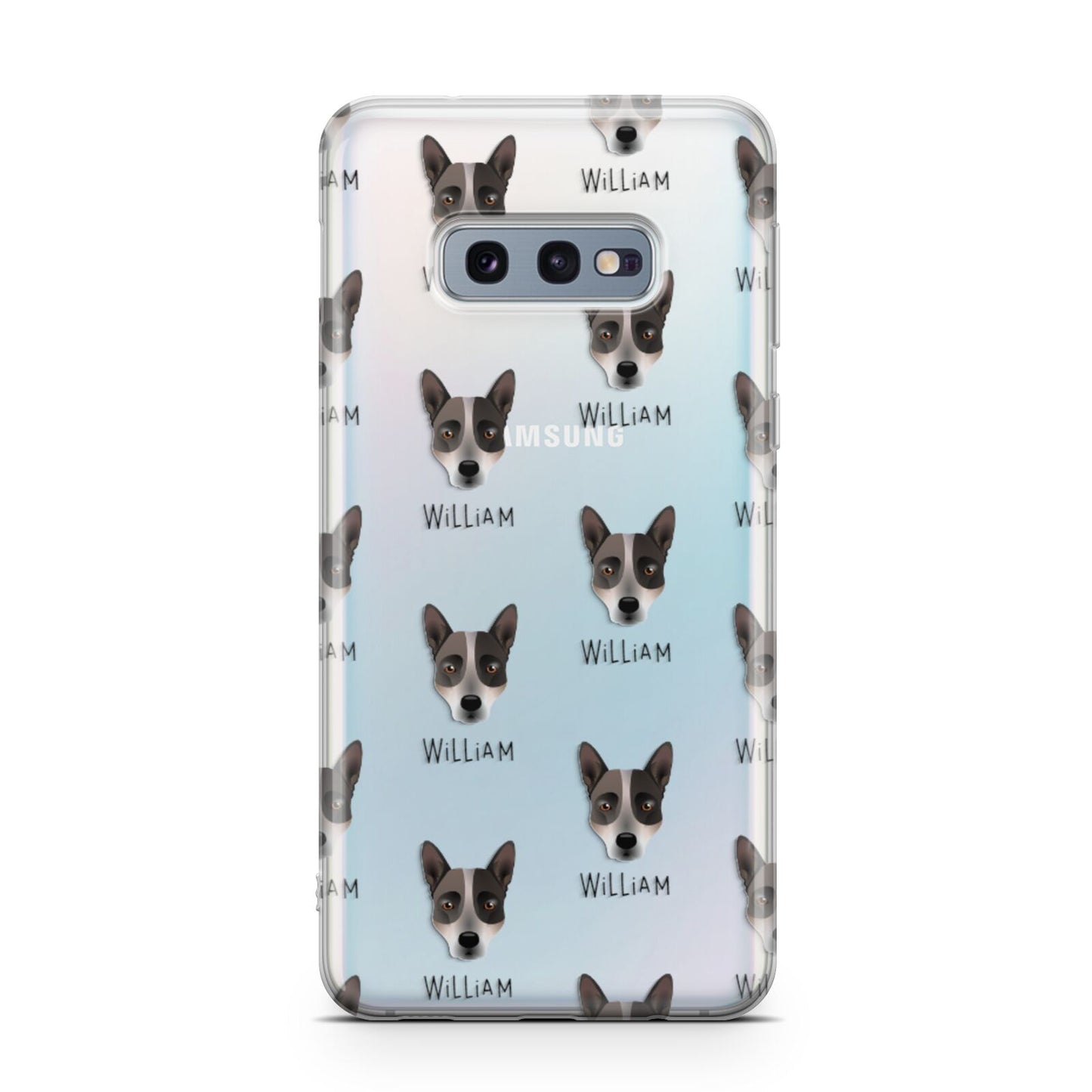 Australian Cattle Dog Icon with Name Samsung Galaxy S10E Case