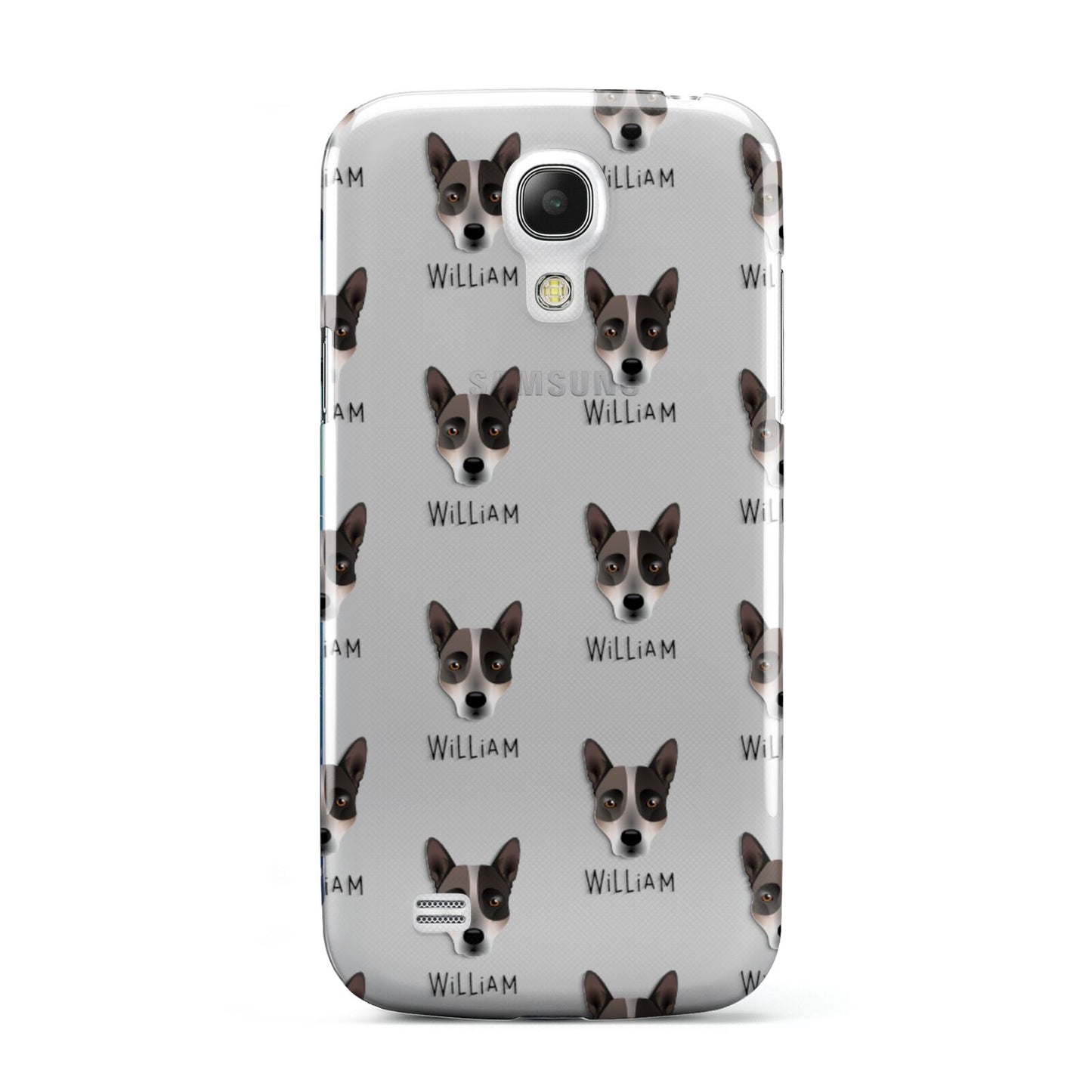 Australian Cattle Dog Icon with Name Samsung Galaxy S4 Mini Case