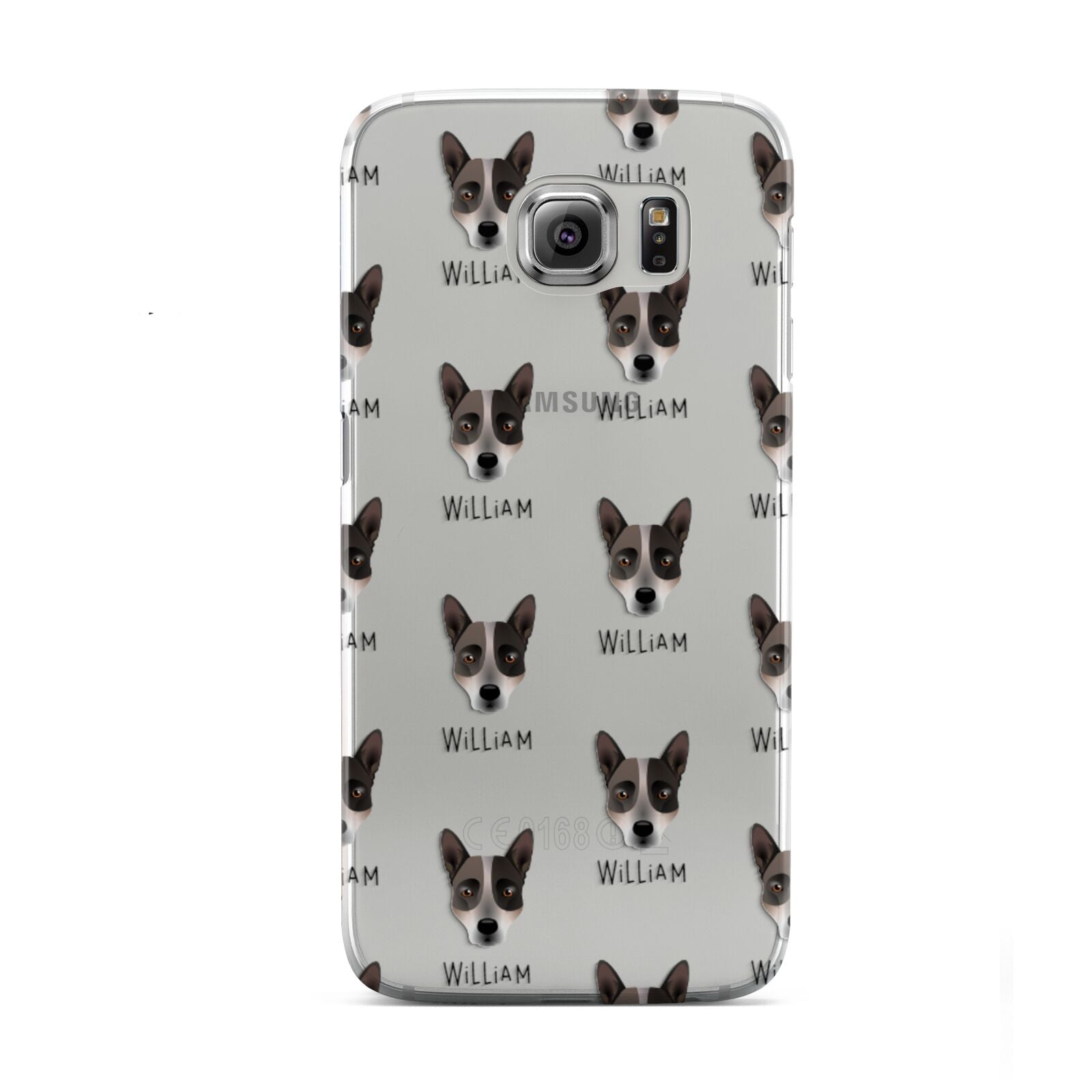 Australian Cattle Dog Icon with Name Samsung Galaxy S6 Case