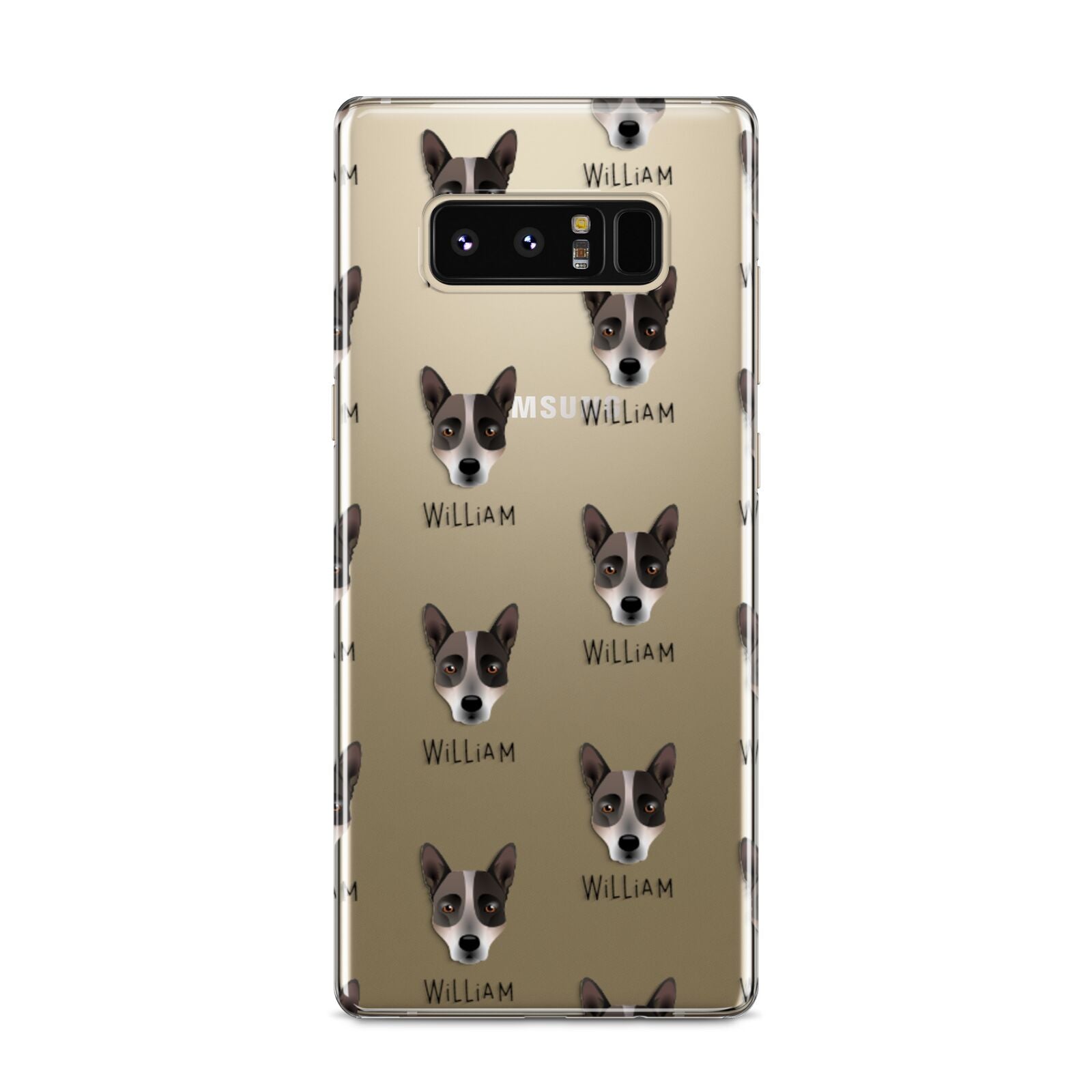Australian Cattle Dog Icon with Name Samsung Galaxy S8 Case