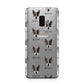 Australian Cattle Dog Icon with Name Samsung Galaxy S9 Plus Case on Silver phone