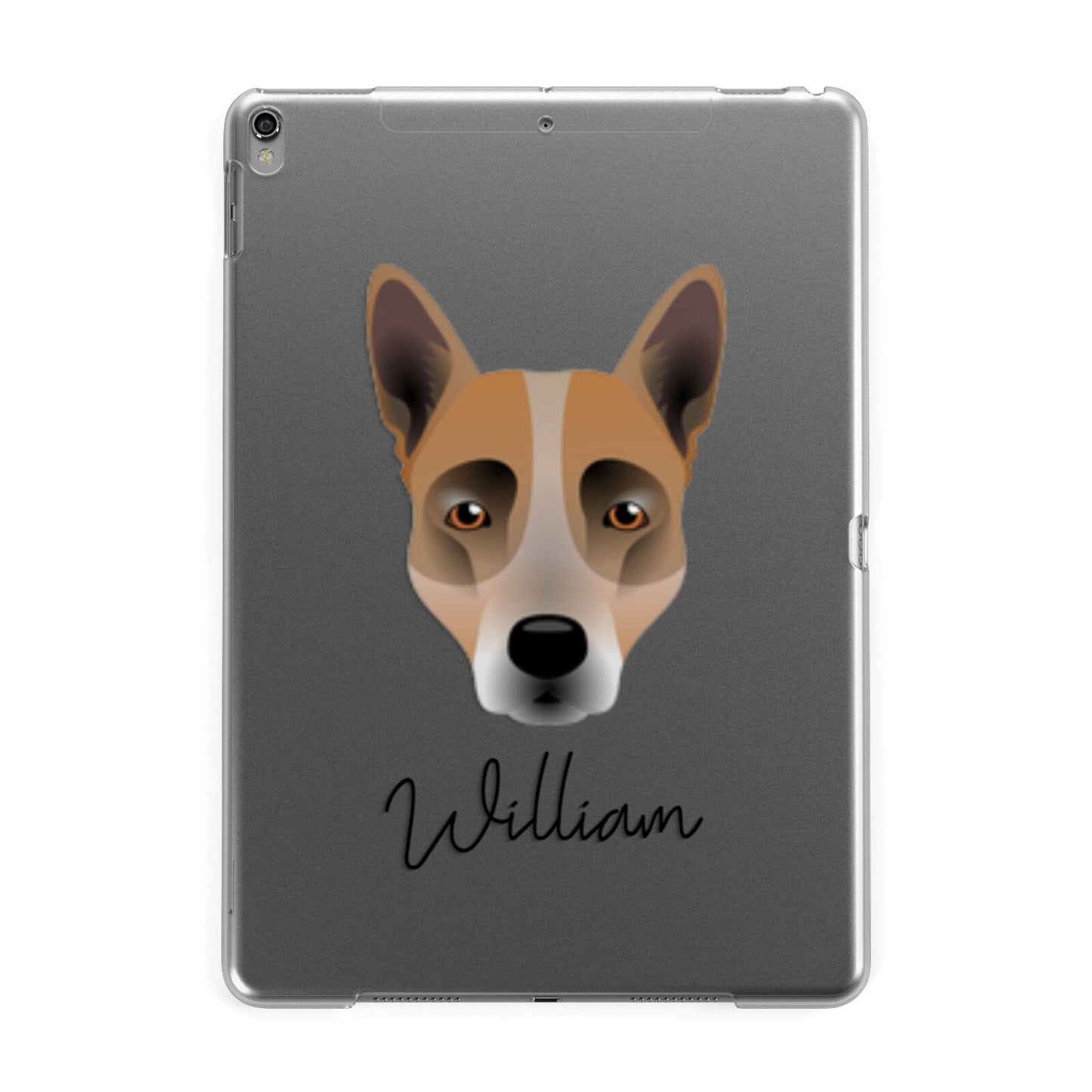 Australian Cattle Dog Personalised Apple iPad Grey Case
