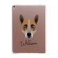 Australian Cattle Dog Personalised Apple iPad Rose Gold Case