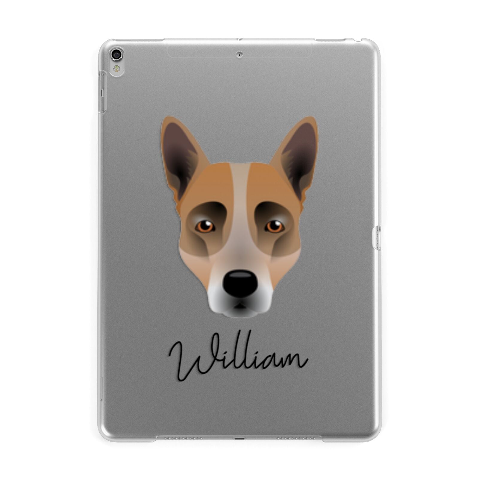 Australian Cattle Dog Personalised Apple iPad Silver Case
