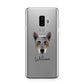 Australian Cattle Dog Personalised Samsung Galaxy S9 Plus Case on Silver phone