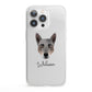 Australian Cattle Dog Personalised iPhone 13 Pro Clear Bumper Case