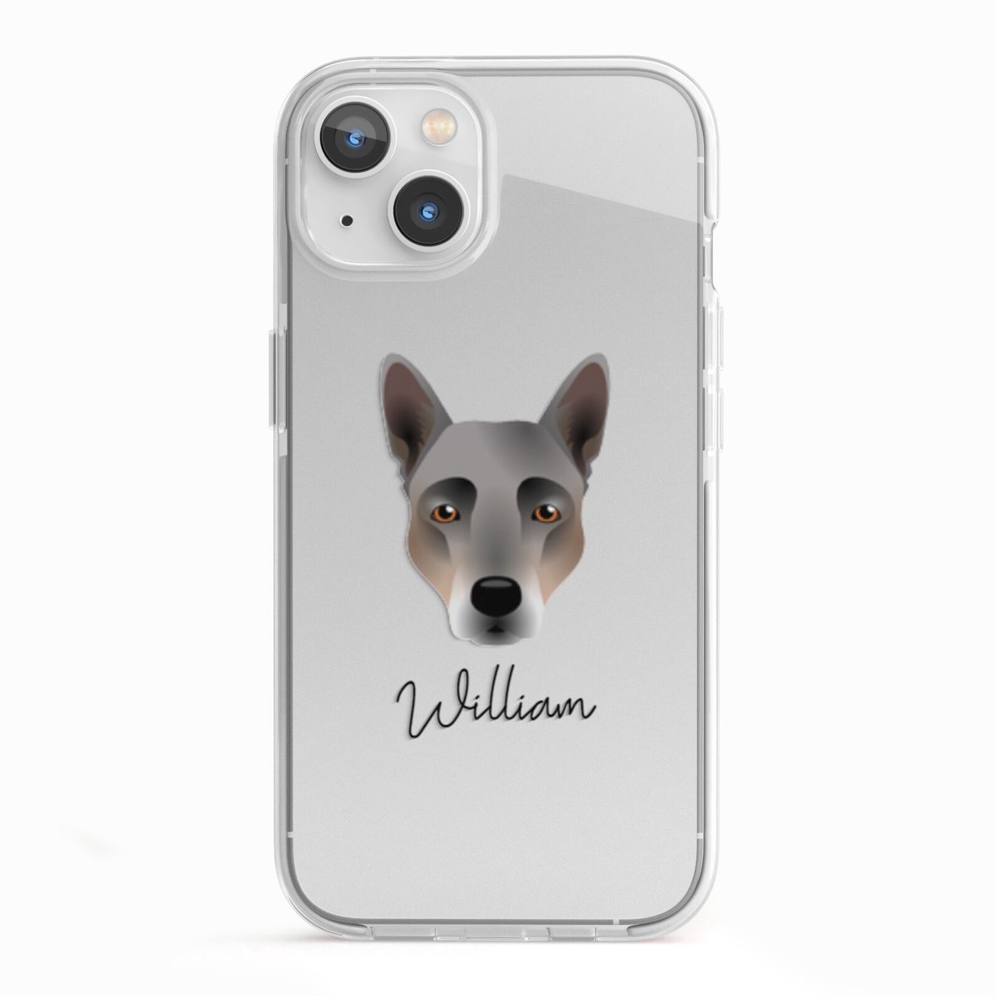 Australian Cattle Dog Personalised iPhone 13 TPU Impact Case with White Edges