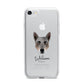 Australian Cattle Dog Personalised iPhone 7 Bumper Case on Silver iPhone