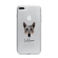 Australian Cattle Dog Personalised iPhone 7 Plus Bumper Case on Silver iPhone