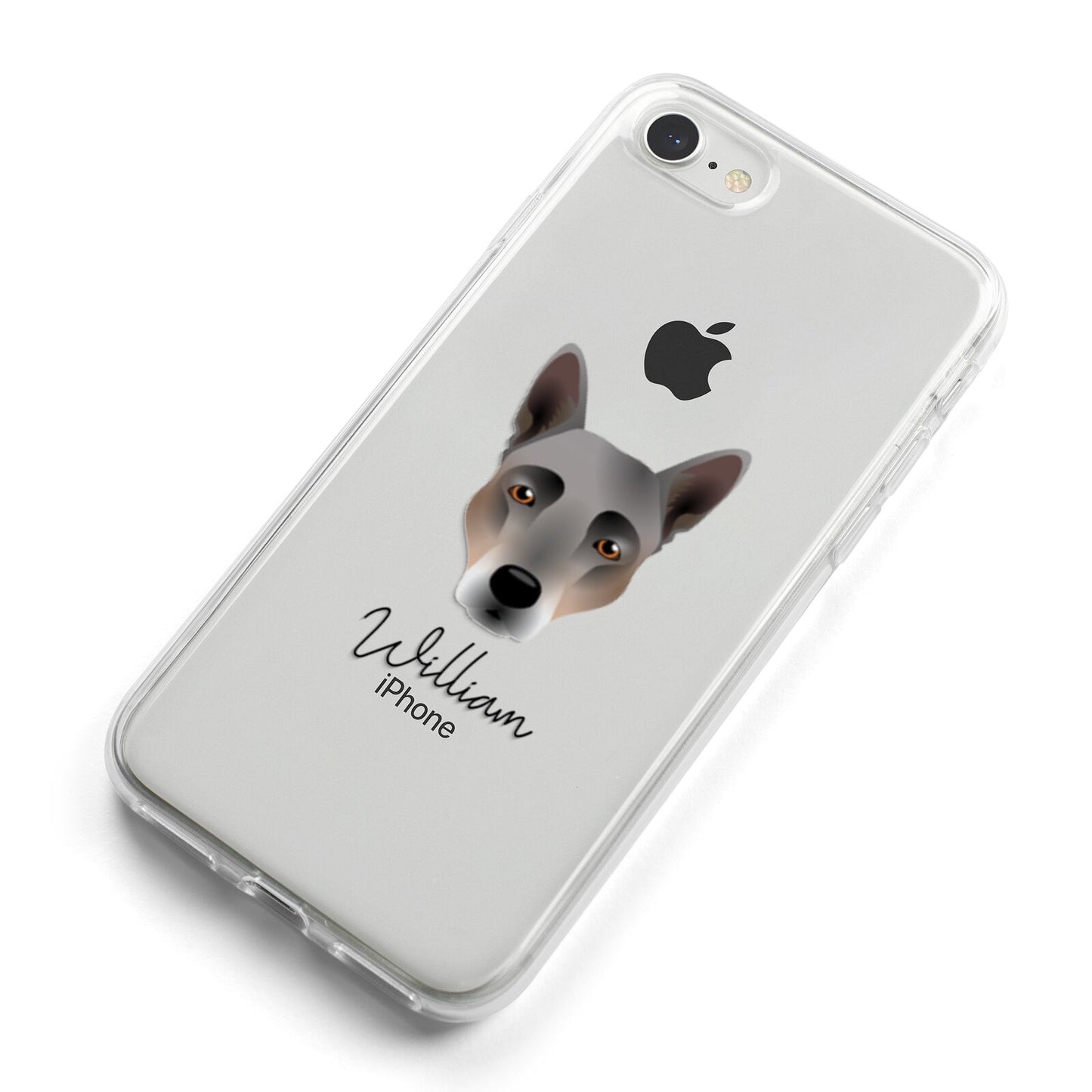 Australian Cattle Dog Personalised iPhone 8 Bumper Case on Silver iPhone Alternative Image