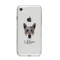 Australian Cattle Dog Personalised iPhone 8 Bumper Case on Silver iPhone
