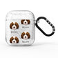 Australian Labradoodle Icon with Name AirPods Glitter Case