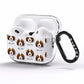 Australian Labradoodle Icon with Name AirPods Pro Clear Case Side Image