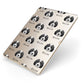 Australian Labradoodle Icon with Name Apple iPad Case on Gold iPad Side View