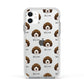 Australian Labradoodle Icon with Name Apple iPhone 11 in White with White Impact Case