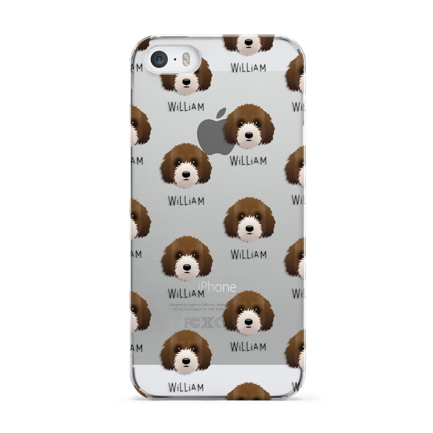 Australian Labradoodle Icon with Name Apple iPhone 5 Case