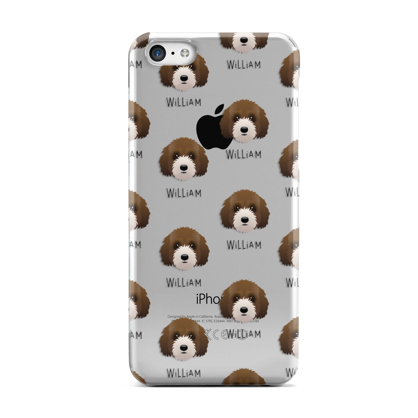 Australian Labradoodle Icon with Name Apple iPhone 5c Case
