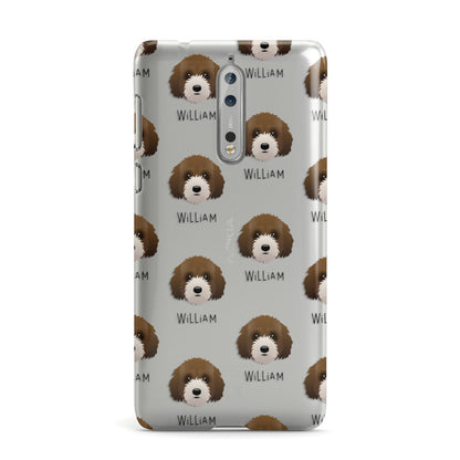 Australian Labradoodle Icon with Name Nokia Case