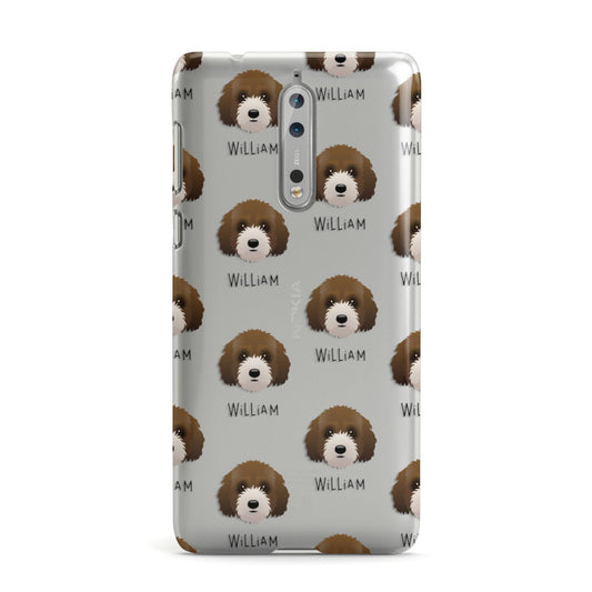 Australian Labradoodle Icon with Name Nokia Case