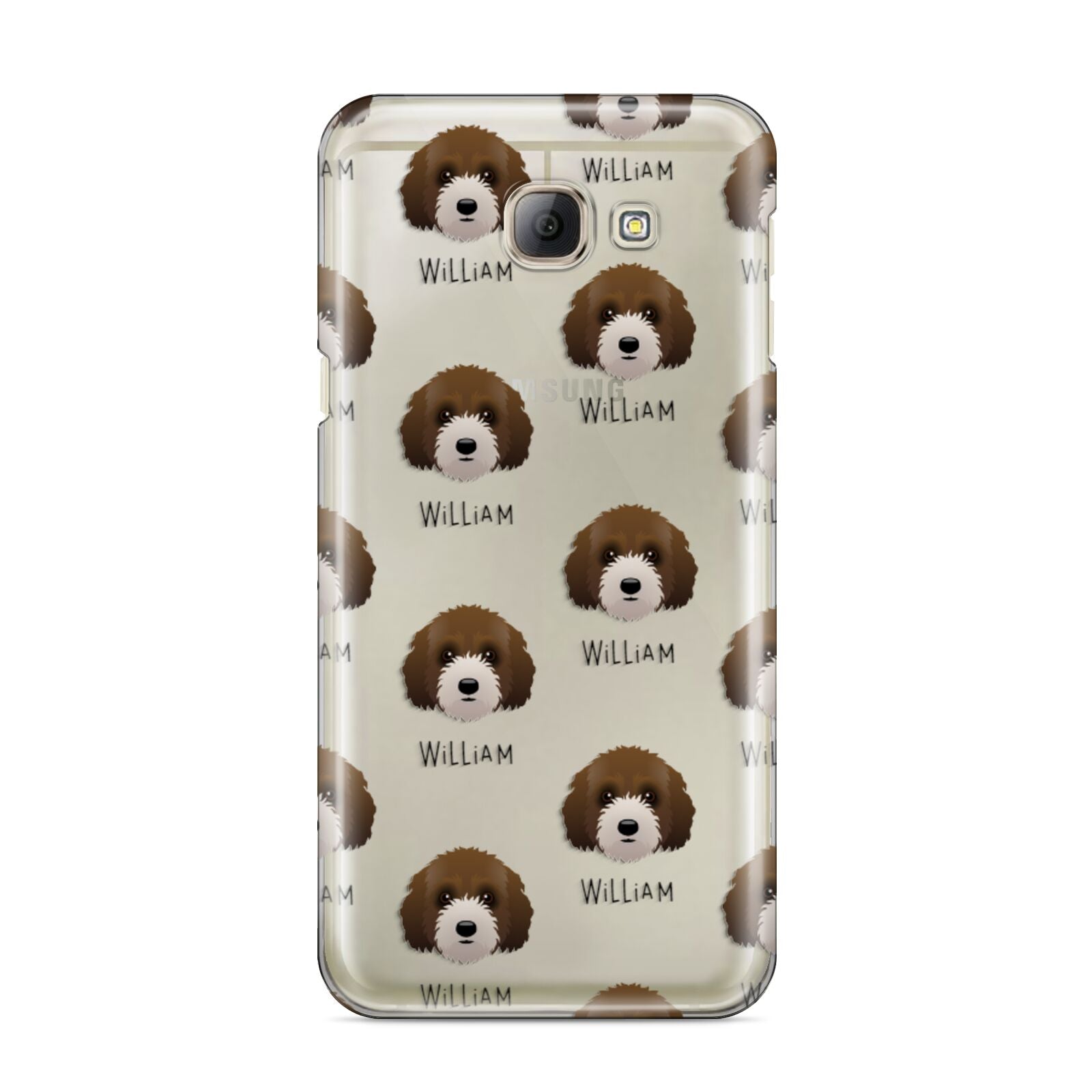 Australian Labradoodle Icon with Name Samsung Galaxy A8 2016 Case