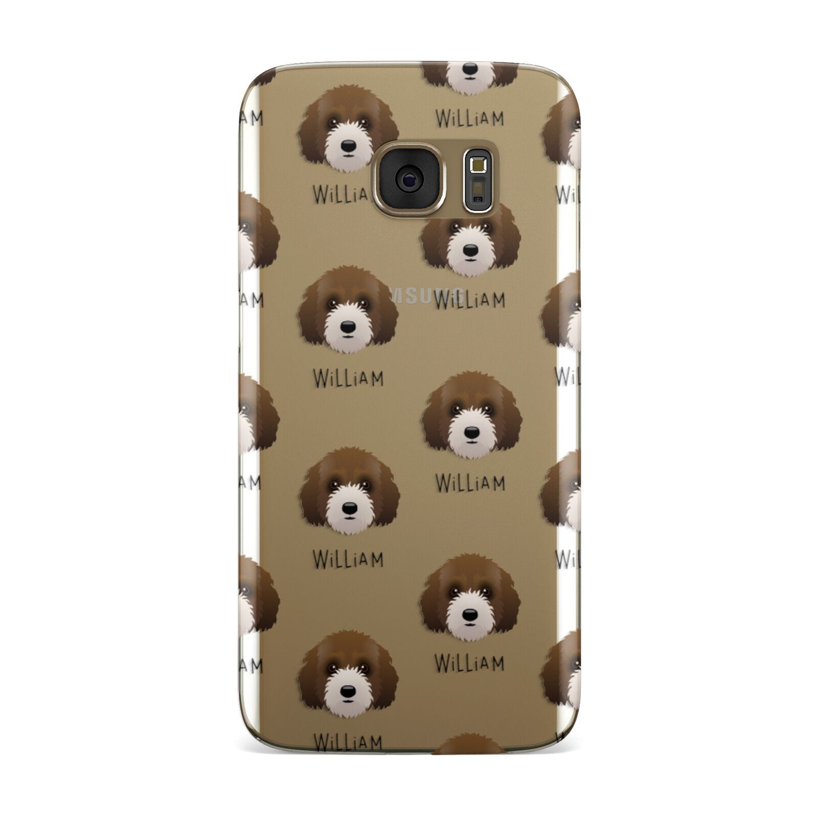 Australian Labradoodle Icon with Name Samsung Galaxy Case
