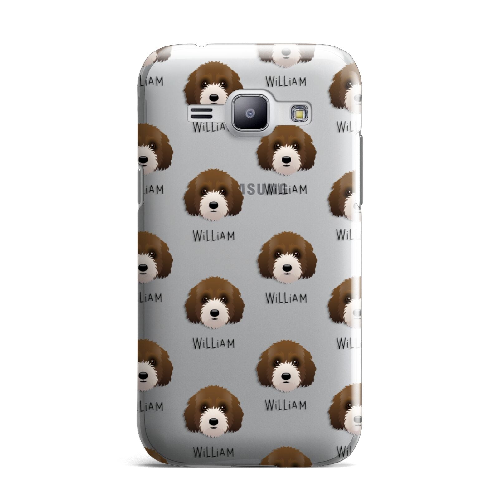 Australian Labradoodle Icon with Name Samsung Galaxy J1 2015 Case