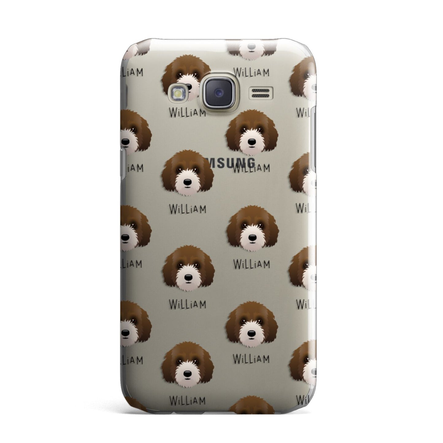 Australian Labradoodle Icon with Name Samsung Galaxy J7 Case