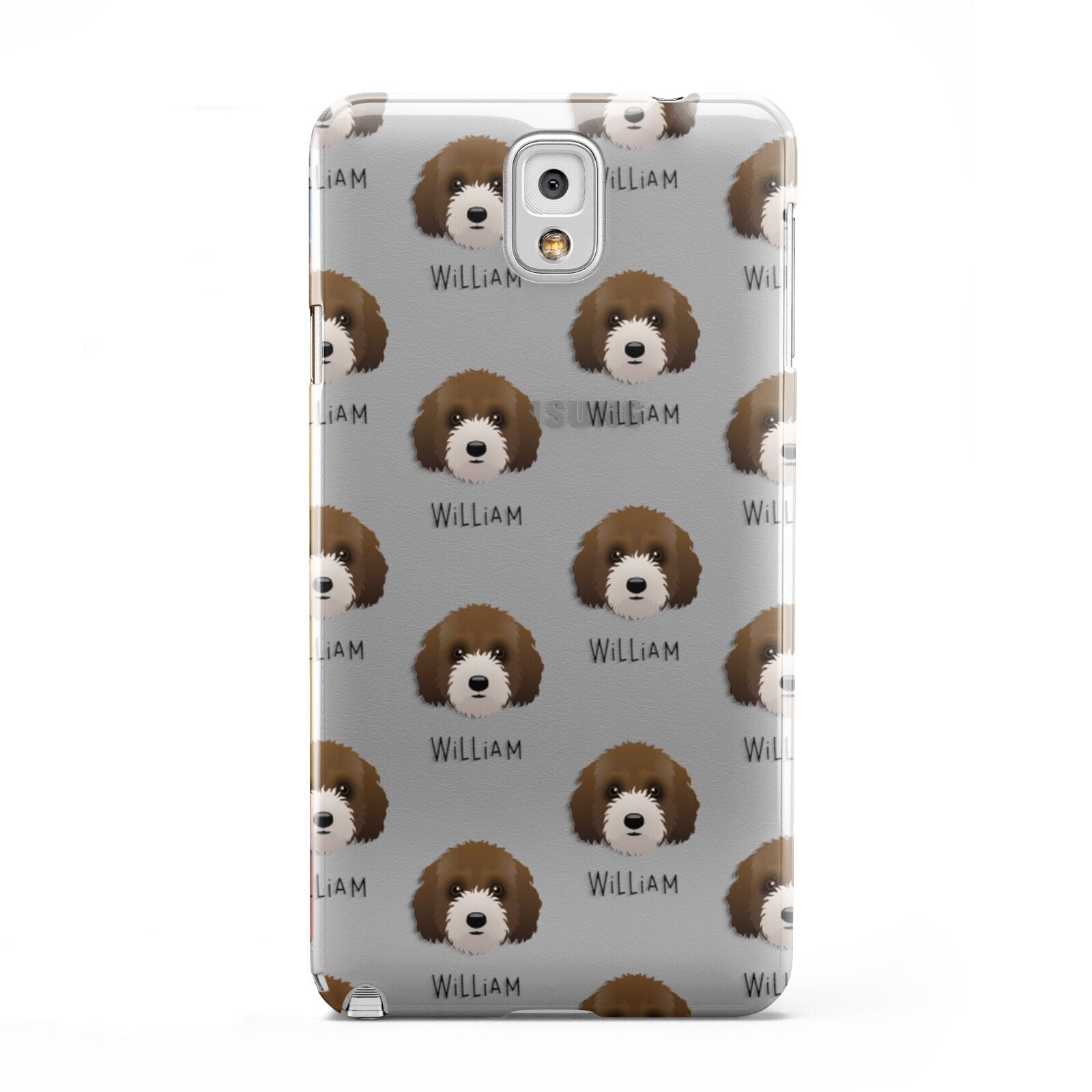 Australian Labradoodle Icon with Name Samsung Galaxy Note 3 Case