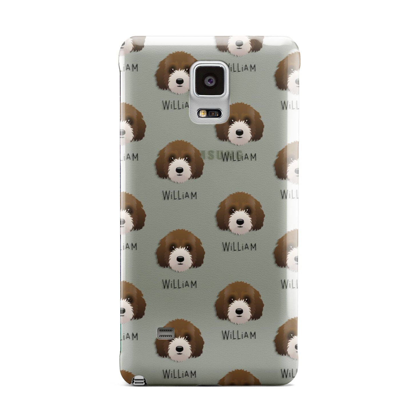 Australian Labradoodle Icon with Name Samsung Galaxy Note 4 Case